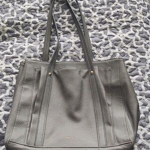 Relic Pebbled Gray Leather Tote Bag - Style RLH2728 - Excellent Condition